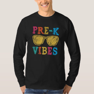 Back To School Pre K Vibes First Day Teacher Kids T-Shirt