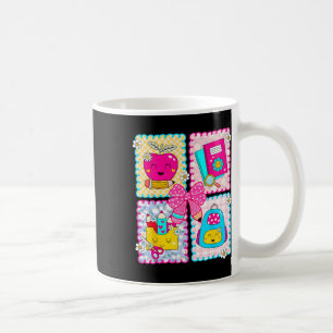 Back To School Preppy Coquette Pencil Bow Teacher Coffee Mug