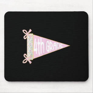 Back To School Preppy Pennant Flag Fourth Grade Co Mouse Pad