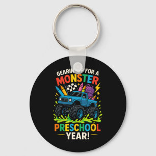 Back To School Preschool Pre-k Monster Truck First Key Ring