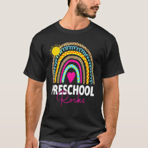 Back To School Preschool Rocks First Day Teachers  T-Shirt