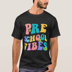 Back To School Preschool Vibes Student Teacher Ret T-Shirt
