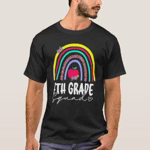 Back To School Rainbow 7th Seventh Grade Squad For T-Shirt