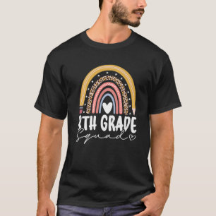 Back To School Rainbow 8Th Eighth Grade Squad For T-Shirt