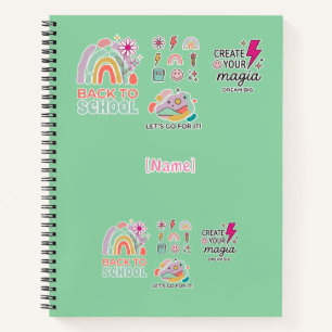 Back to School Rainbow Notebook