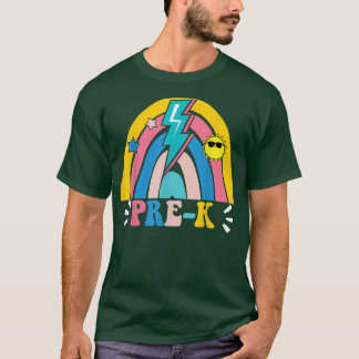 Back To School Rainbow Prek Teacher Student Kids  T-Shirt