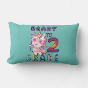 Back To School, Ready To 2Th Grade Lumbar Cushion