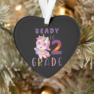 Back To School, Ready To 2Th Grade Ornament