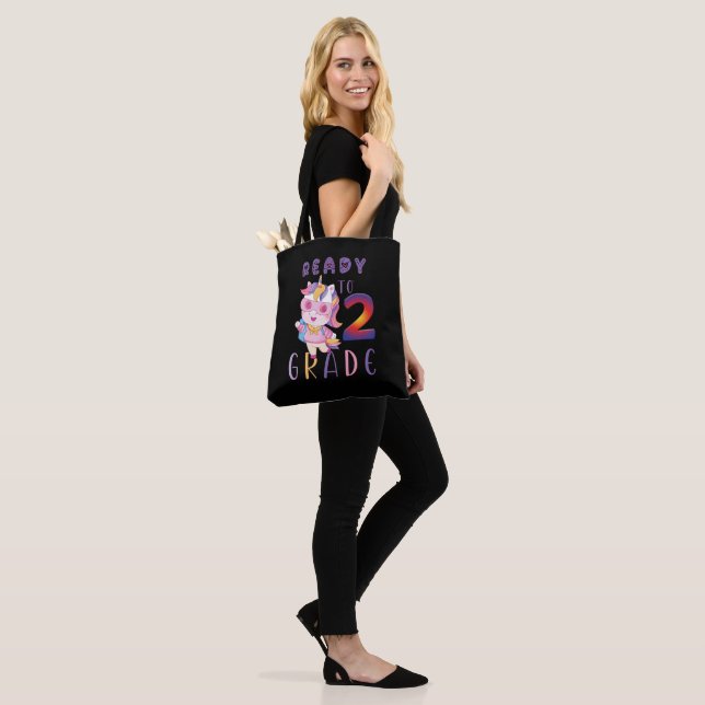 Back To School, Ready To 2Th Grade Tote Bag (On Model)