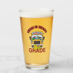 Back To School, Ready To 3rd Grade Glass