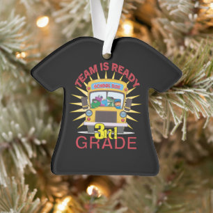Back To School, Ready To 3rd Grade Ornament