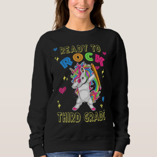 Back To School Ready To Rock Third 3rd Grade Dabbi Sweatshirt