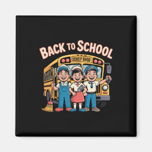 Back To School Retro Art – Unsung School Heroes Tr Magnet