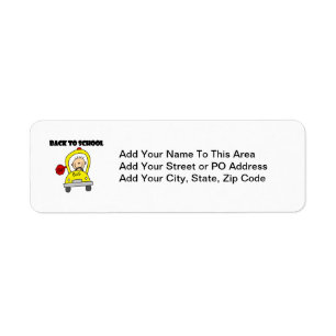 Back to School Return Address Label