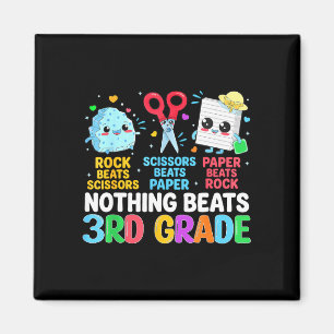 Back to school rock paper scissors 3rd grade bot magnet