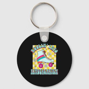 Back To School Rolling Into The Kindergarten Groov Key Ring