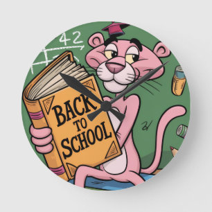 Back to school round clock