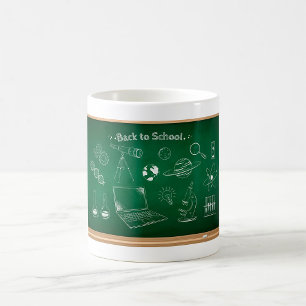 Back to School Science Chalkboard Education  Coffee Mug