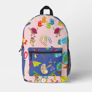 Back-to-School Season  Printed Backpack
