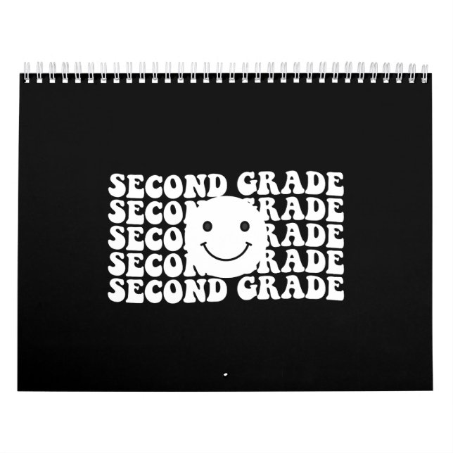 Back to School Second Grade Teacher Calendar (Cover)