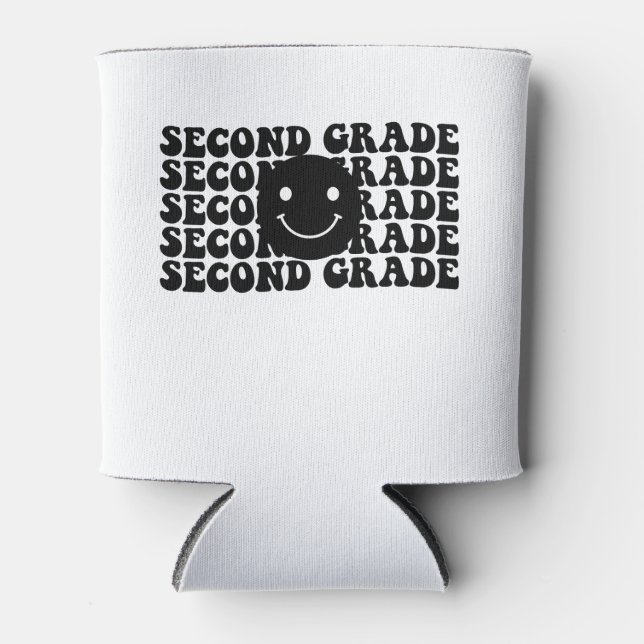 Back to School Second Grade Teacher Can Cooler (Front)