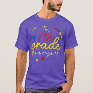 Back to School Seventh Grade Boy Space 7th Grade T T-Shirt