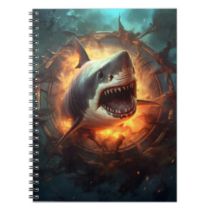 Back To School Shark Attack Ocean Animal Shark Notebook