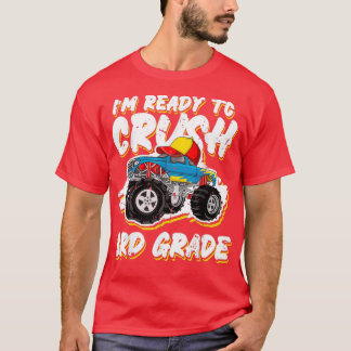 Back To School Shirt 3rd Grade Monster Truck Boys