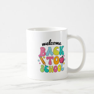 Back To School Shirt Cute Colourful Pencil Apple S Coffee Mug