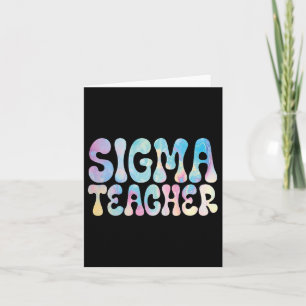 Back-to-school Sigma Teacher Meme Lovers Humour Wo Card