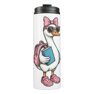 Back To School Silly Goose Girls Kids  Thermal Tumbler