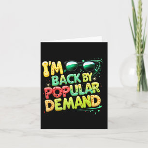 Back To School Smile Face Im Back By Popular Deman Card