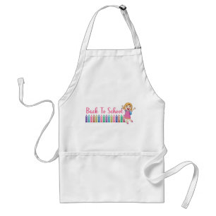 back to school standard apron
