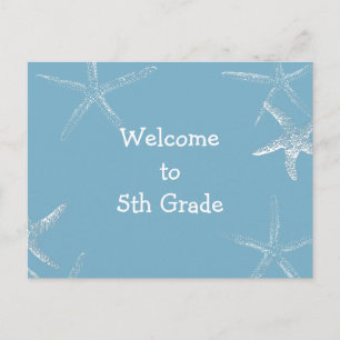 Back to School Starfish Welcome Postcard