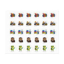 "Back-to-School" Stickers: Animals and Phrases