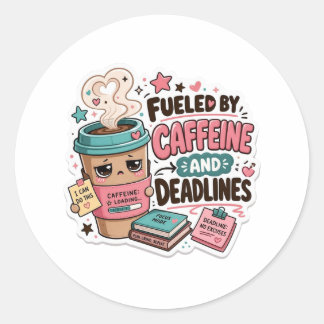 Back to School Stickers Fuelled by Caffeine and De