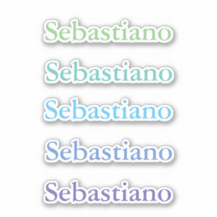 Back to School stickers Green blue Name 