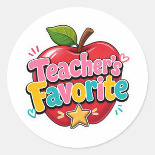 Back to School Stickers Teacher's Favourite