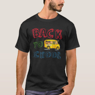 Back To School Students School Bus Teaching T-Shirt