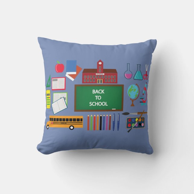 Back to school supplies cushion (Front)