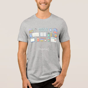 Back to School Supplies Tri-Blend Shirt