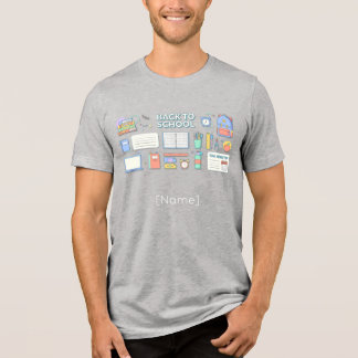 Back to School Supplies Tri-Blend Shirt