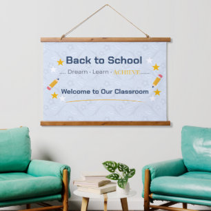 Back to School Tapestry Classroom Wall Decor