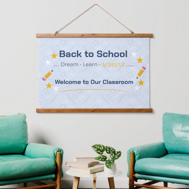 Back to School Tapestry | Classroom Wall Decor (Living Room)