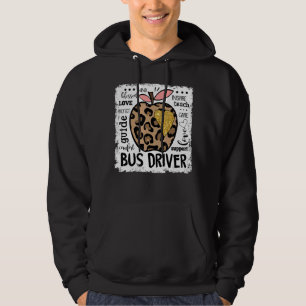 Back To School Teach Love Inspire Bus Driver Hoodie
