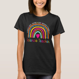 Back To School Teach Love Inspire Science Teacher  T-Shirt