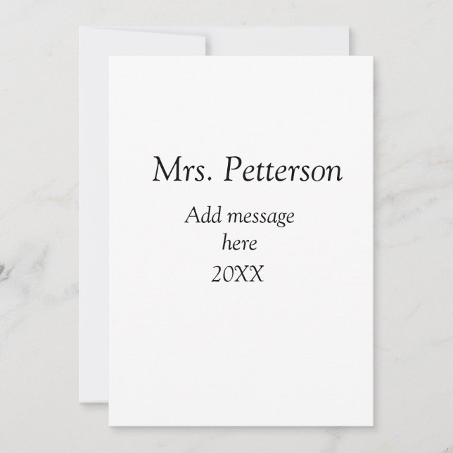 Back to school teacher appreciation add year class invitation (Front)