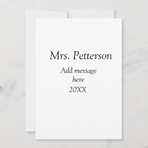 Back to school teacher appreciation add year class invitation