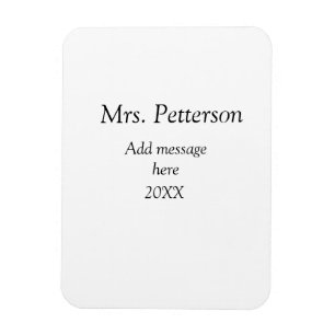 Back to school teacher appreciation add year class magnet