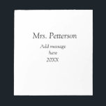 Back to school teacher appreciation add year class notepad<br><div class="desc">Design</div>